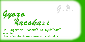 gyozo macskasi business card